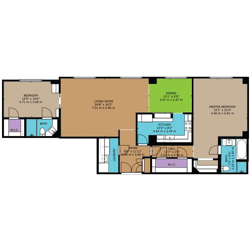 Full-color floor plan example